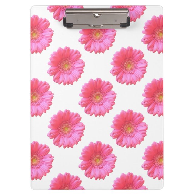 Carpeta De Pinza Daisy gerbera rosada (Anverso)