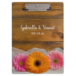 Carpeta De Pinza Daisy Trio Country Wedding Planning