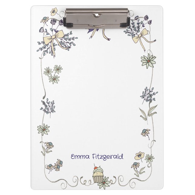 Carpeta De Pinza Dalia de primavera caprichosa (Anverso)