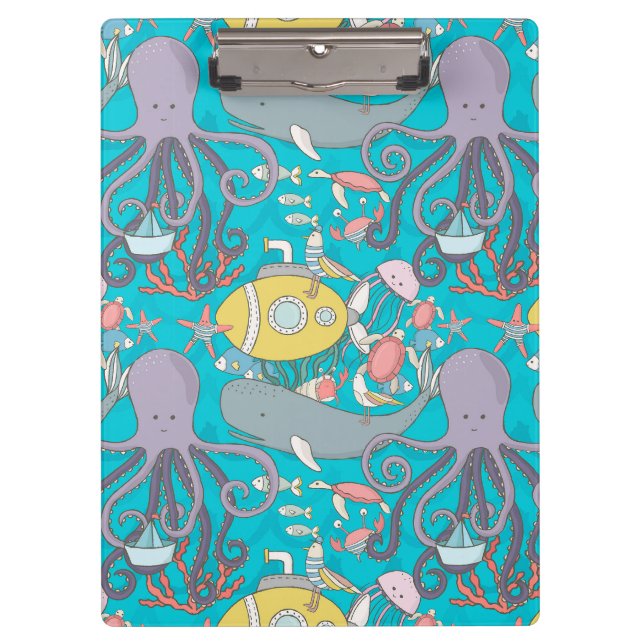Carpeta de pinza de la colección Under the Sea (Anverso)