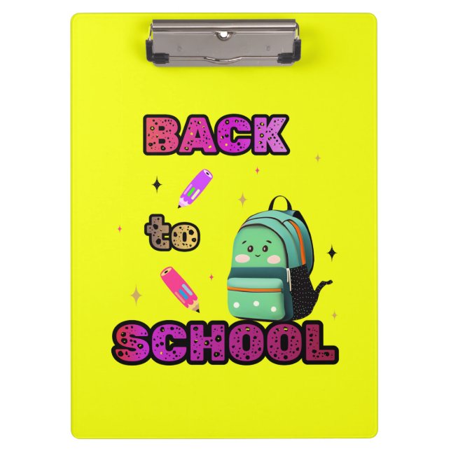 Carpeta De Pinza De vuelta a la escuela (Anverso)