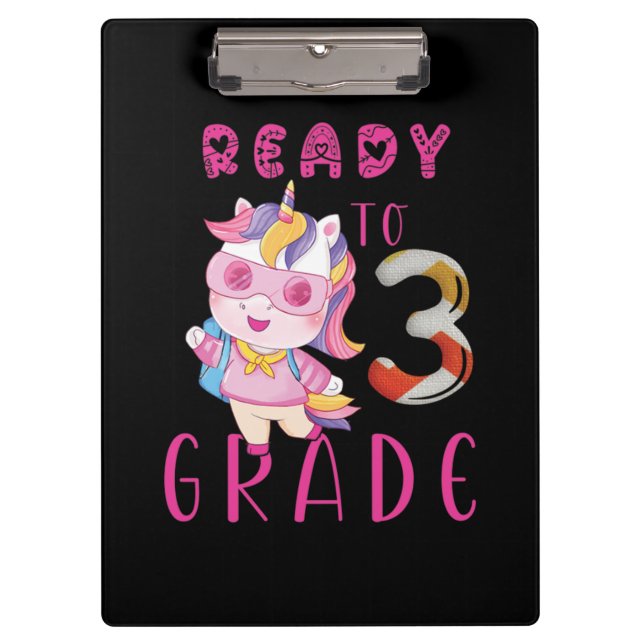 Carpeta De Pinza De Vuelta A La Escuela, 3º Grado (Anverso)