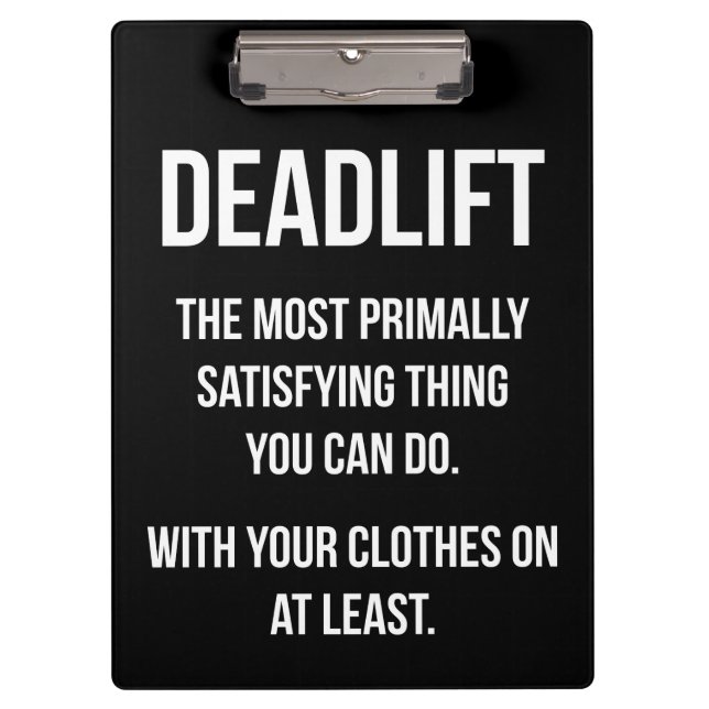 Carpeta De Pinza Deadlift - gimnasio divertido Meme - entrenamiento (Anverso)