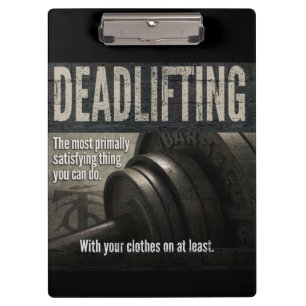 Carpeta De Pinza Deadlift - Gracioso Meme Gym - Novedad de entrenam