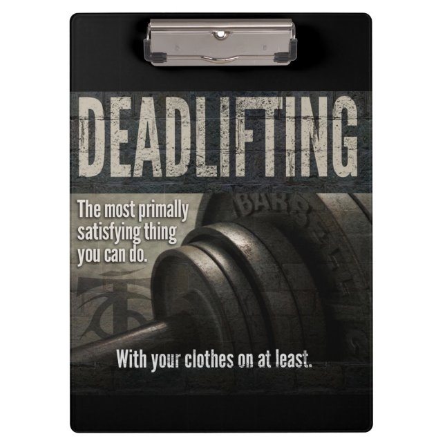 Carpeta De Pinza Deadlift - Gracioso Meme Gym - Novedad de entrenam (Anverso)