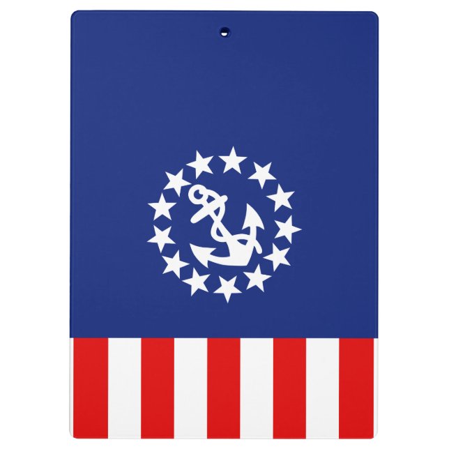 Carpeta De Pinza Decoración de la bandera náutica norteamericana (Reverso)