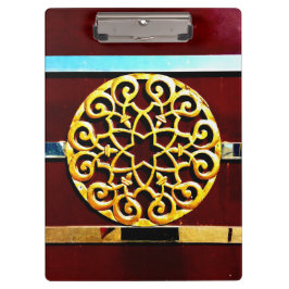 Carpeta De Pinza Decoración dorada