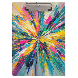 Carpeta De Pinza Decoración poster de arte colorido abstracto expre