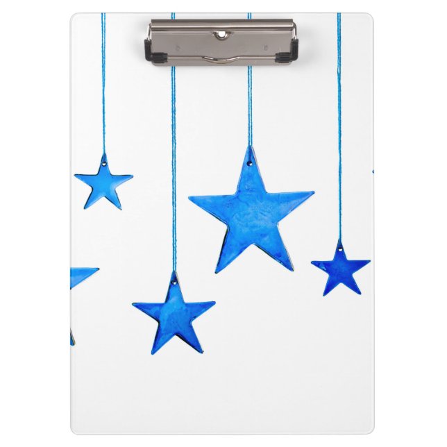 Carpeta De Pinza Decoraciones de Navidad Azul (Anverso)