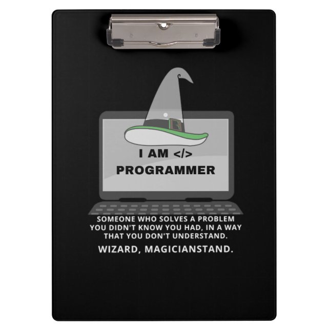 Carpeta De Pinza Definición divertida del programador (Anverso)