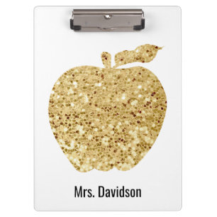 Carpeta De Pinza Del escritorio del oro personalizado profesor