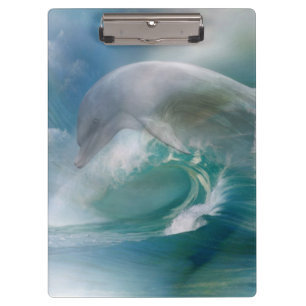 Carpeta De Pinza Delfín en el océano