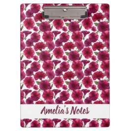 Carpeta De Pinza Delicate Morning Glory Pattern Name