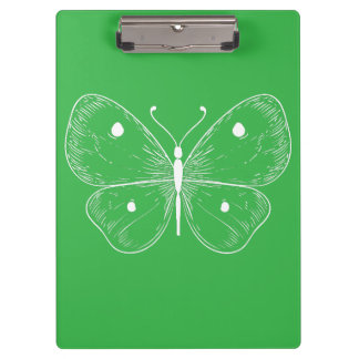Carpeta De Pinza Delicate Sketch Butterfly
