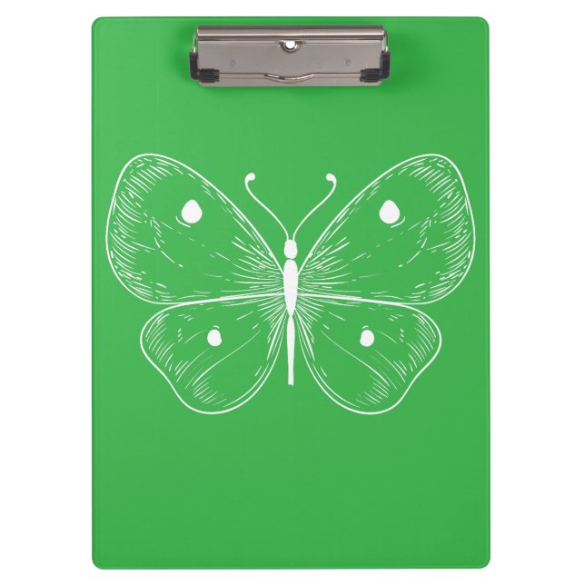 Carpeta De Pinza Delicate Sketch Butterfly (Anverso)