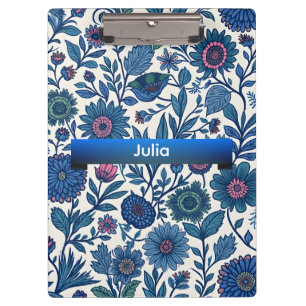 Carpeta De Pinza Delicia Azul y Rosa