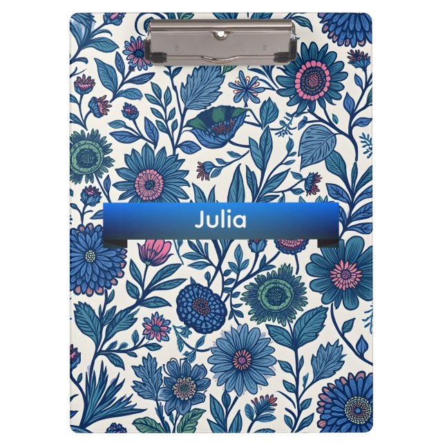 Carpeta De Pinza Delicia Azul y Rosa (Anverso)
