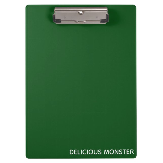 Carpeta De Pinza Delicioso nombre de color verde Monster (Anverso)