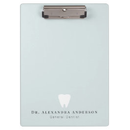 Carpeta De Pinza Dentist White Teeth Light Blue