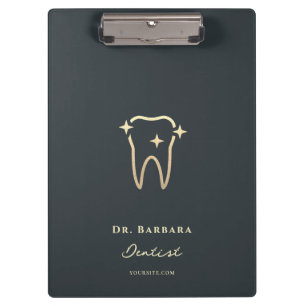 Carpeta De Pinza DENTISTA DENTAL minimalista ORTOODONTICA ORO DOSIS