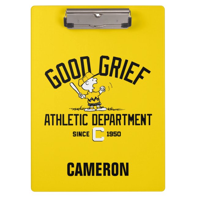 Carpeta De Pinza Departamento de Atletismo de Good Grief (Anverso)