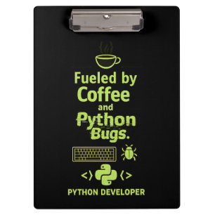 Carpeta De Pinza Desarrollador divertido de Python – alimentado por