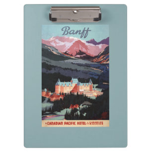 Carpeta De Pinza Descripción del poster de Banff Springs Hotel