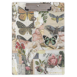 Carpeta De Pinza Desenlace de la cosecha de vintage floral de marip