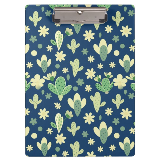 Carpeta De Pinza Desert Cactus & Succulent Pattern (Anverso)