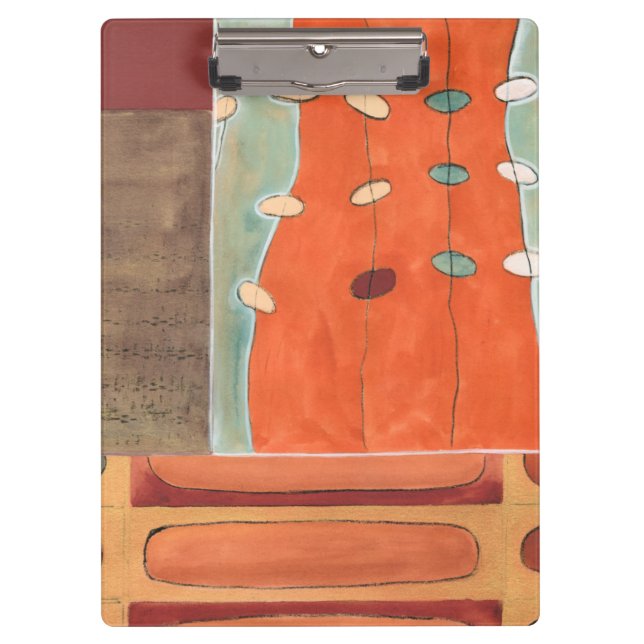 Carpeta De Pinza Desfile abstracto de huevos por Erica J Vess (Anverso)