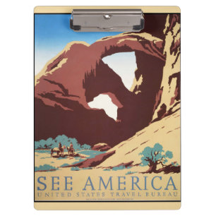 Carpeta De Pinza Desierto de Cowboy vintage Caballos occidentales