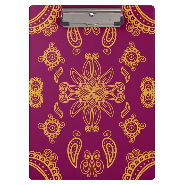 Carpeta De Pinza Design indien (Anverso)