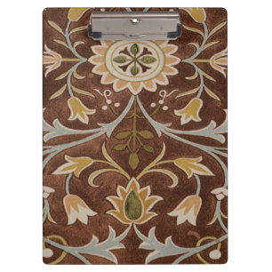Carpeta De Pinza Detalle Art Nouveau de las flores de Morris