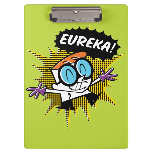 Carpeta De Pinza Dexter "Eureka!" Halftone Callout Graphic (Anverso)