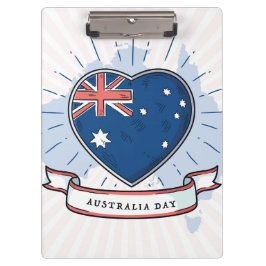 Carpeta De Pinza Día de Australia Azul y Blanco Rojo