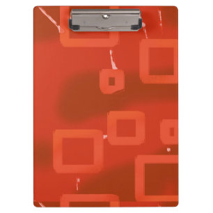 Carpeta De Pinza Día de San Valentín Rojo Geométrico Abstracto Capr