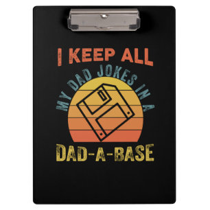 Carpeta De Pinza Día del Padre Yo guardo todos los Chistes de mi pa