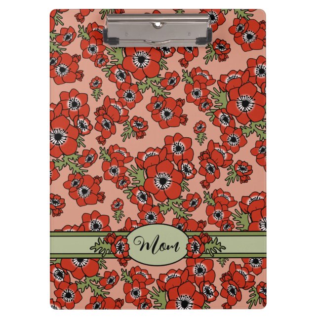 Carpeta De Pinza Día personalizado de la madre (Anverso)