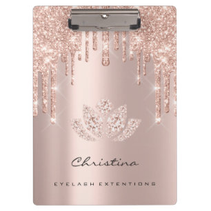 Carpeta De Pinza Diamante Lotus de la chispa de las pestañas de