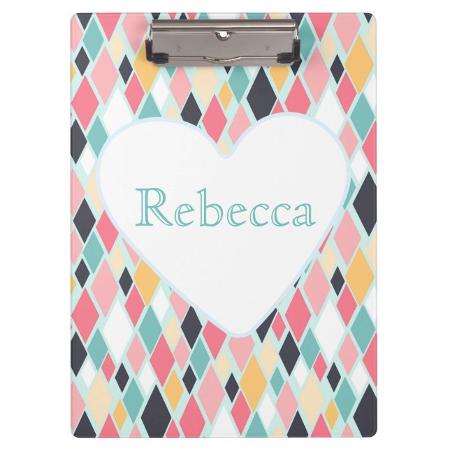 Carpeta De Pinza Diamantes de colores (Anverso)