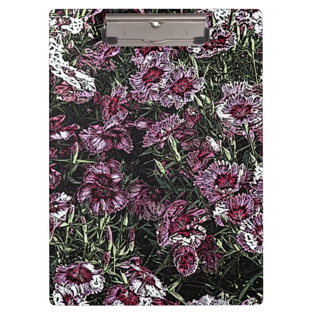 CARPETA DE PINZA DIANTHUS FLOWERS (Anverso)