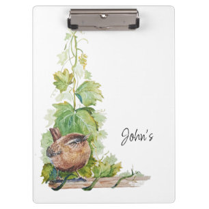 Carpeta De Pinza Diario personalizado de observación de aves para o