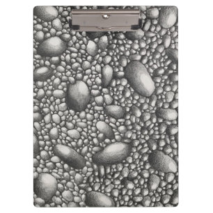Carpeta De Pinza Dibujo a lápiz de piedras y rocas Arte Original