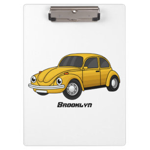 Carpeta De Pinza Dibujo animado de coche clásico