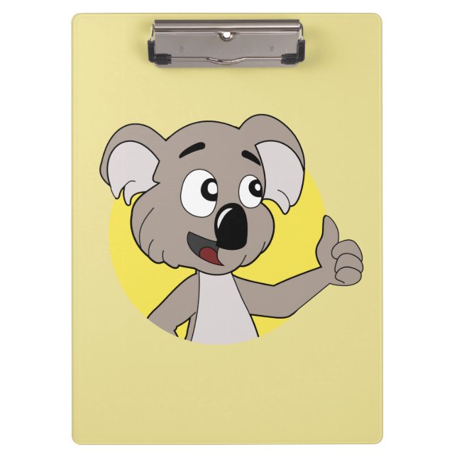 Carpeta De Pinza Dibujo animado del oso de koala (Anverso)