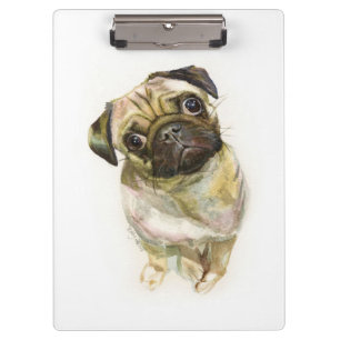 Carpeta De Pinza Dibujo de arte facial Perro picado