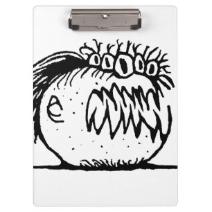 Carpeta De Pinza Dibujo monstruoso de fantasía fea