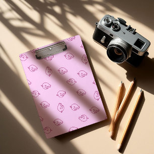 Carpeta De Pinza Dibujos adorables de fresa – Patrón minimalista Ka