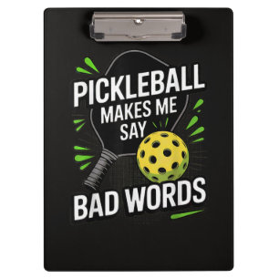 Carpeta De Pinza Dibujos Divertidos de Pickleball Me Hacen Decir Pa