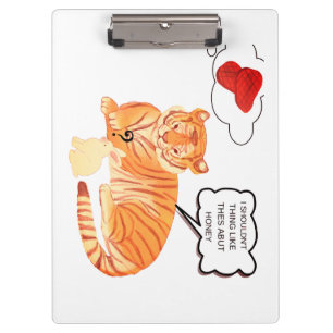 Carpeta De Pinza Dilema divertida de tigre y conejito - Cómic de an